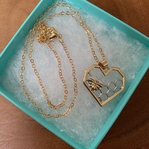 Honeycomb Heart necklace